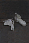 Boris Bidjan Saberi horsehide mid-calf boots German handmade WBOOT2 FMM20011-BAIHE white brown